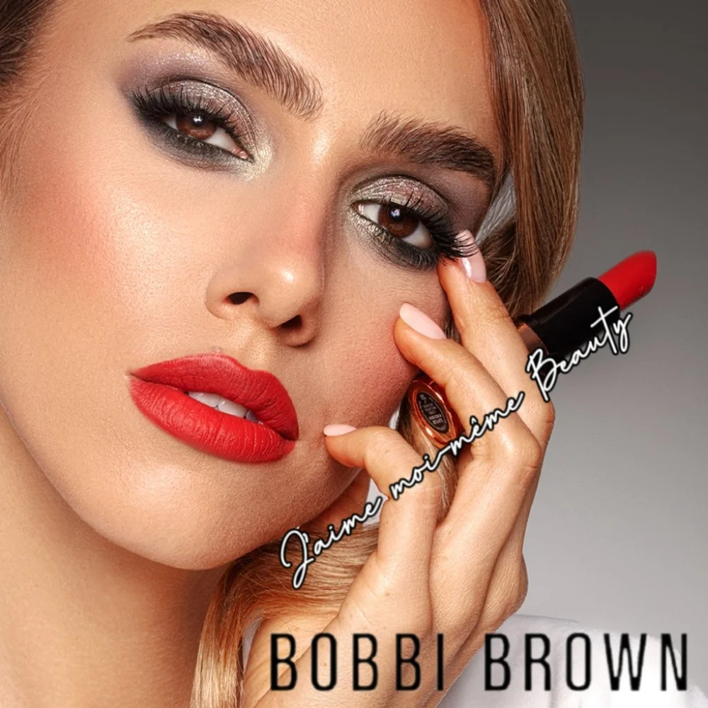 Bobbi LUXE Matte LIPSTICK IN POWER PLAY (Bright Red Orange)